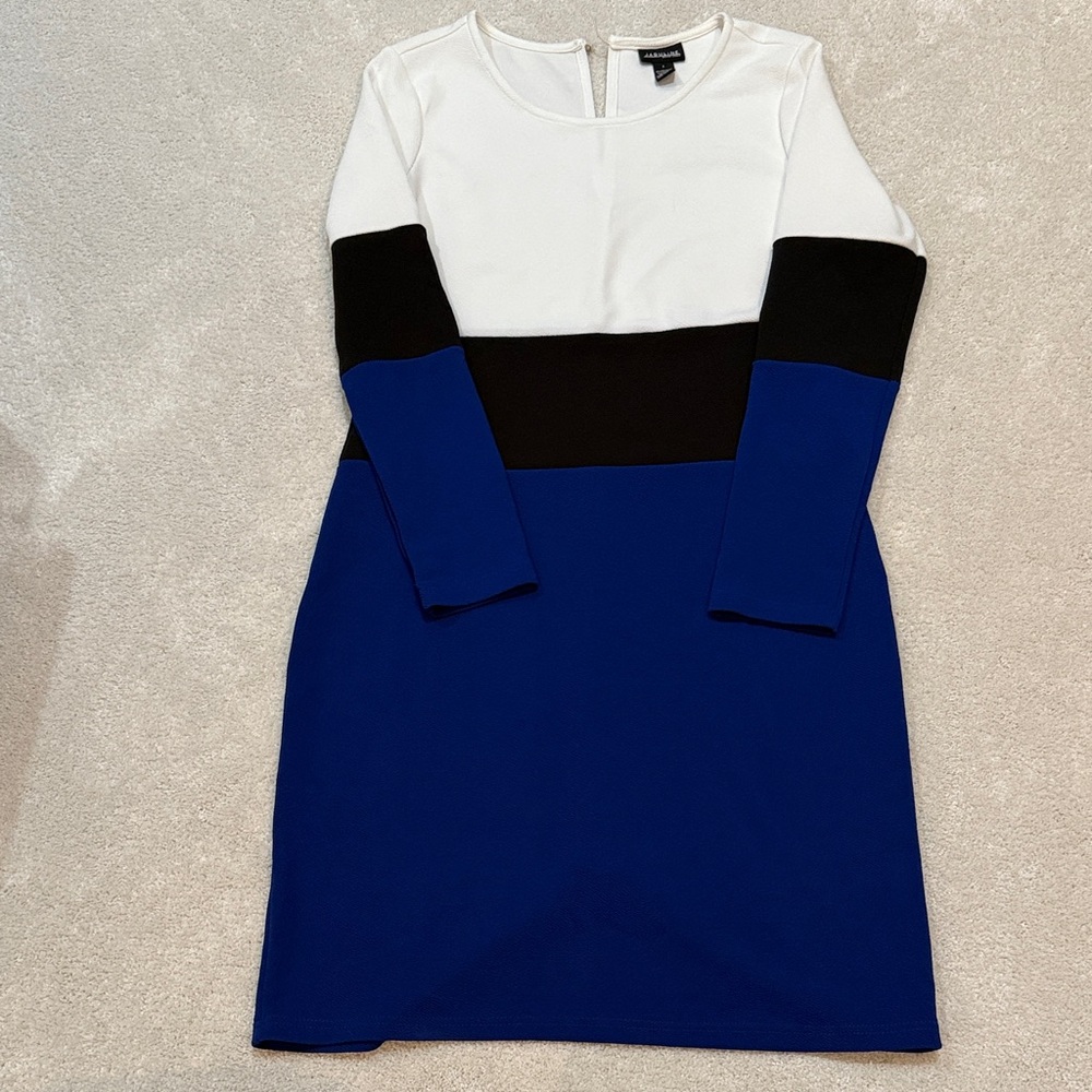 Colorblock Long Sleeve Dress
